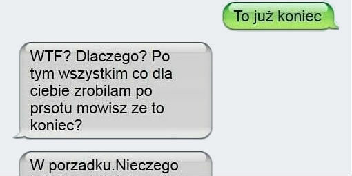 To już koniec...