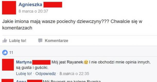 Z czym kojarzą mi się imiona tych dzieci...