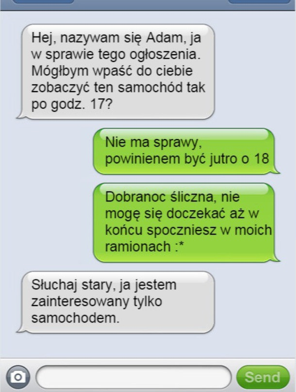 Nietypowy sms...