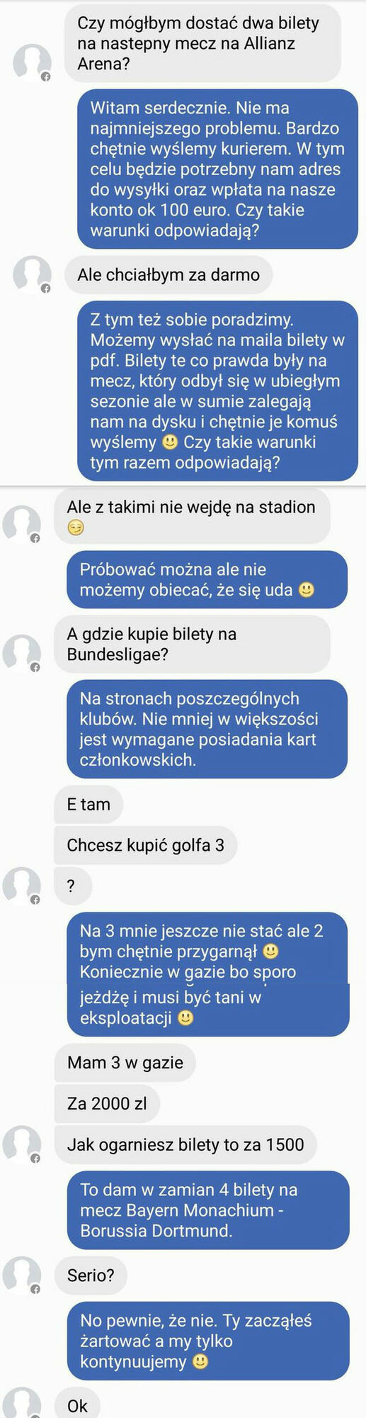Bilety na mecz za darmo