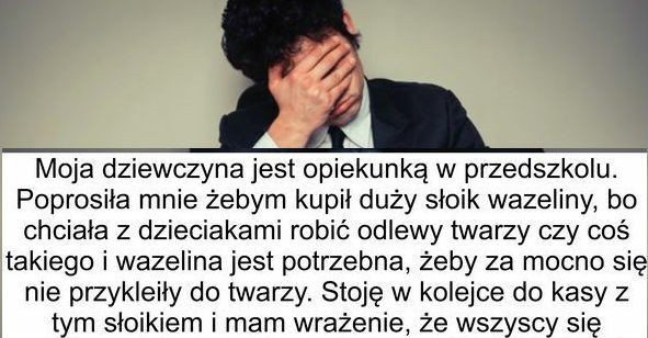 Reakcja na widok wazeliny