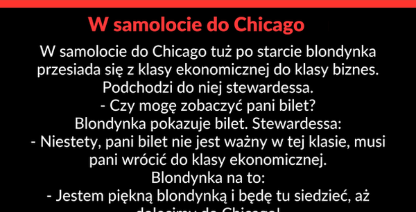 Blondynka w samolocie 