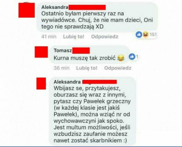 Pierwszy raz na wywiadówce