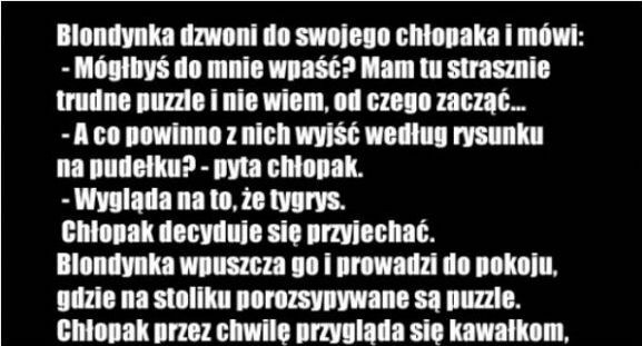 Problem z ułożeniem puzzli