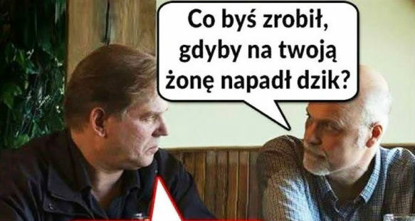 Co byś zrobił, gdyby Twoją żonę zaatakował dzik?