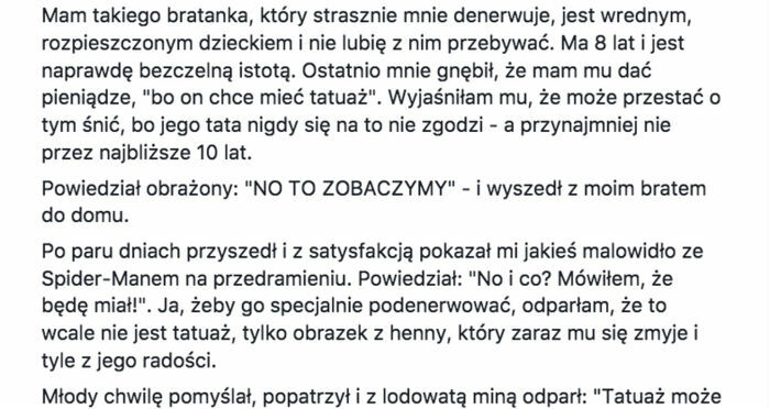 Denerwujący bratanek 