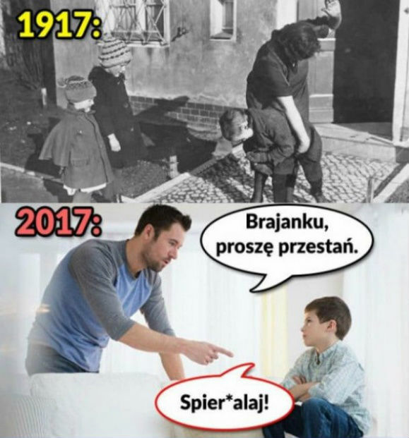 Wychowywanie kiedyś vs dziś