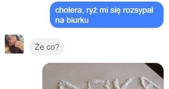 Napis z ryżu