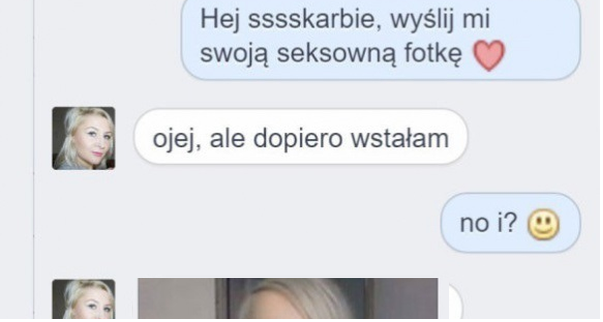 Seksowna fotka po przebudzeniu