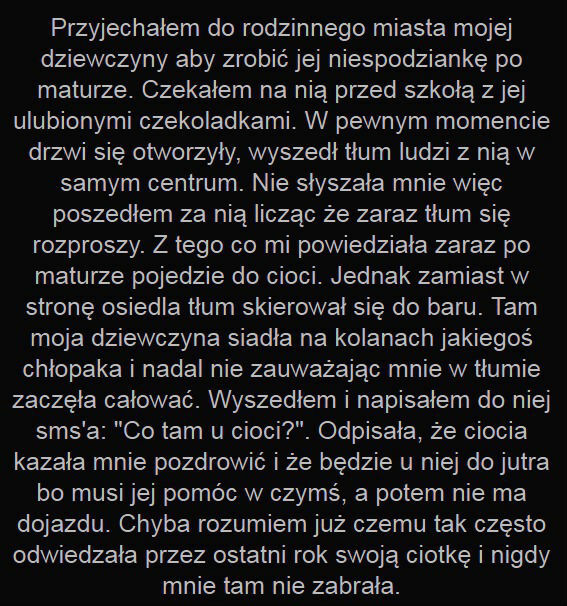 Niespodzianka po maturze