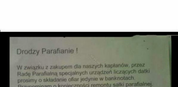 Rzucanie na tacę to przeżytek