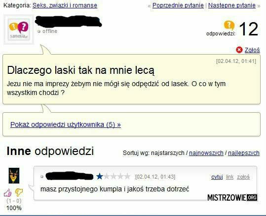Dlaczego laski tak na mnie lecą?
