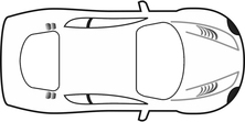 Auto sportowe z góry