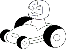 Gokart z kierowcą