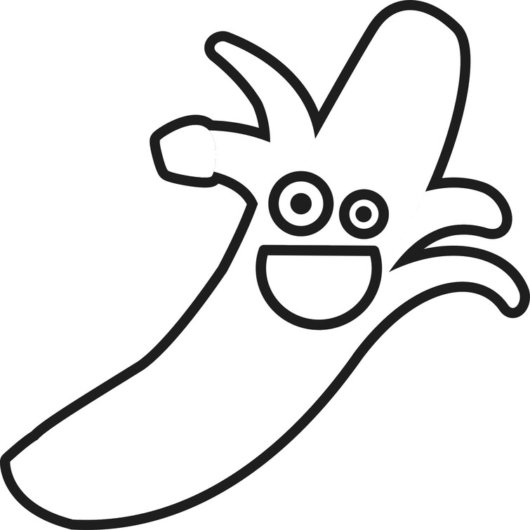 Uśmiechnięty banan