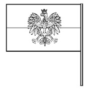 Flaga z orzełkiem