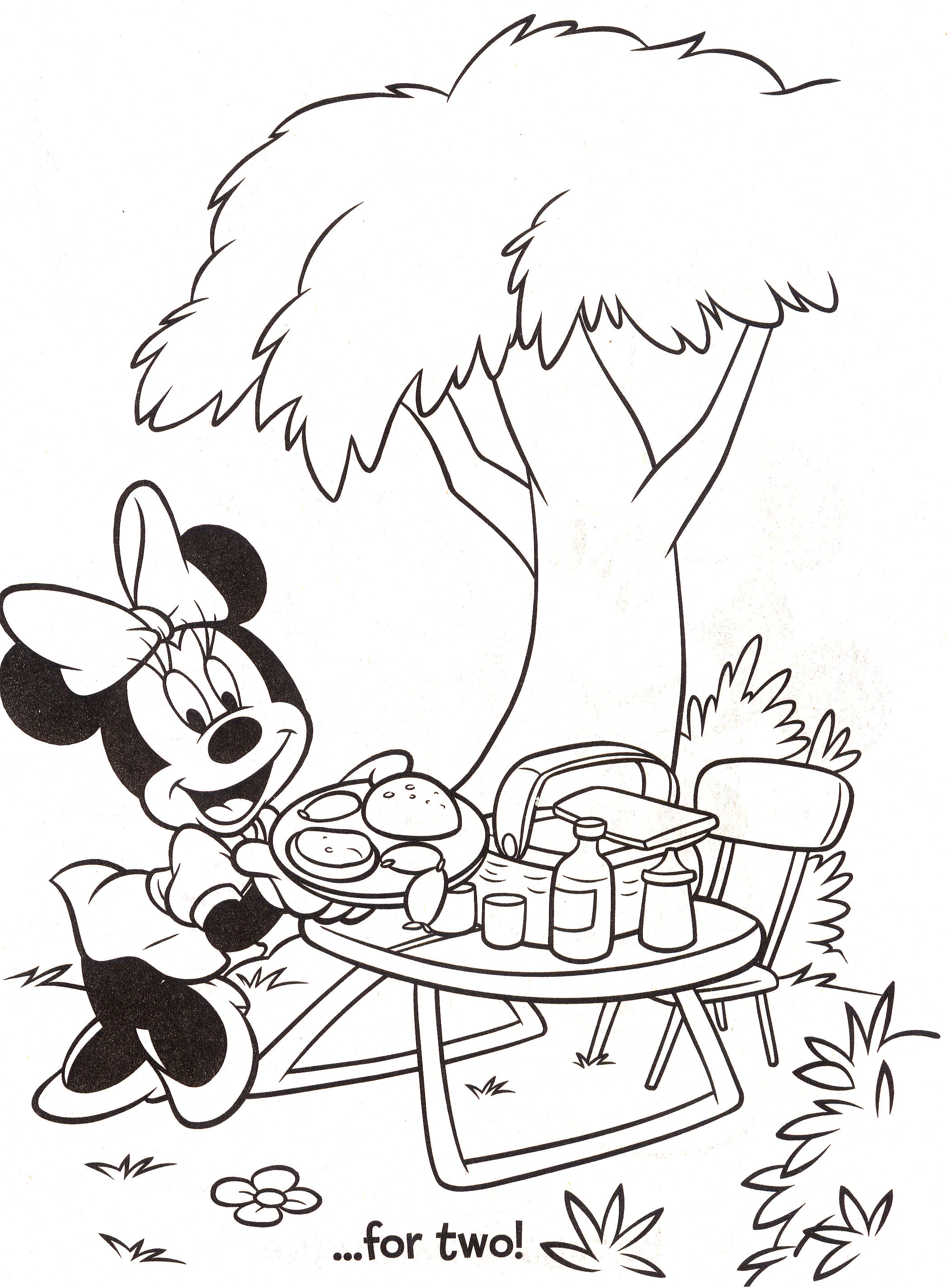 Myszka Minnie i piknik 