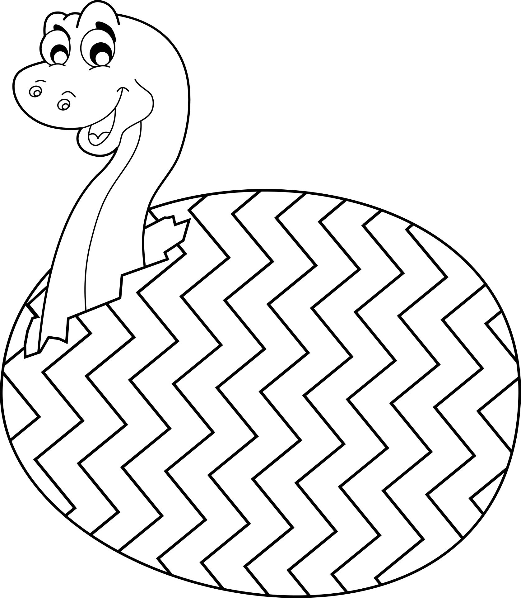 Pisanka z dinozaurem