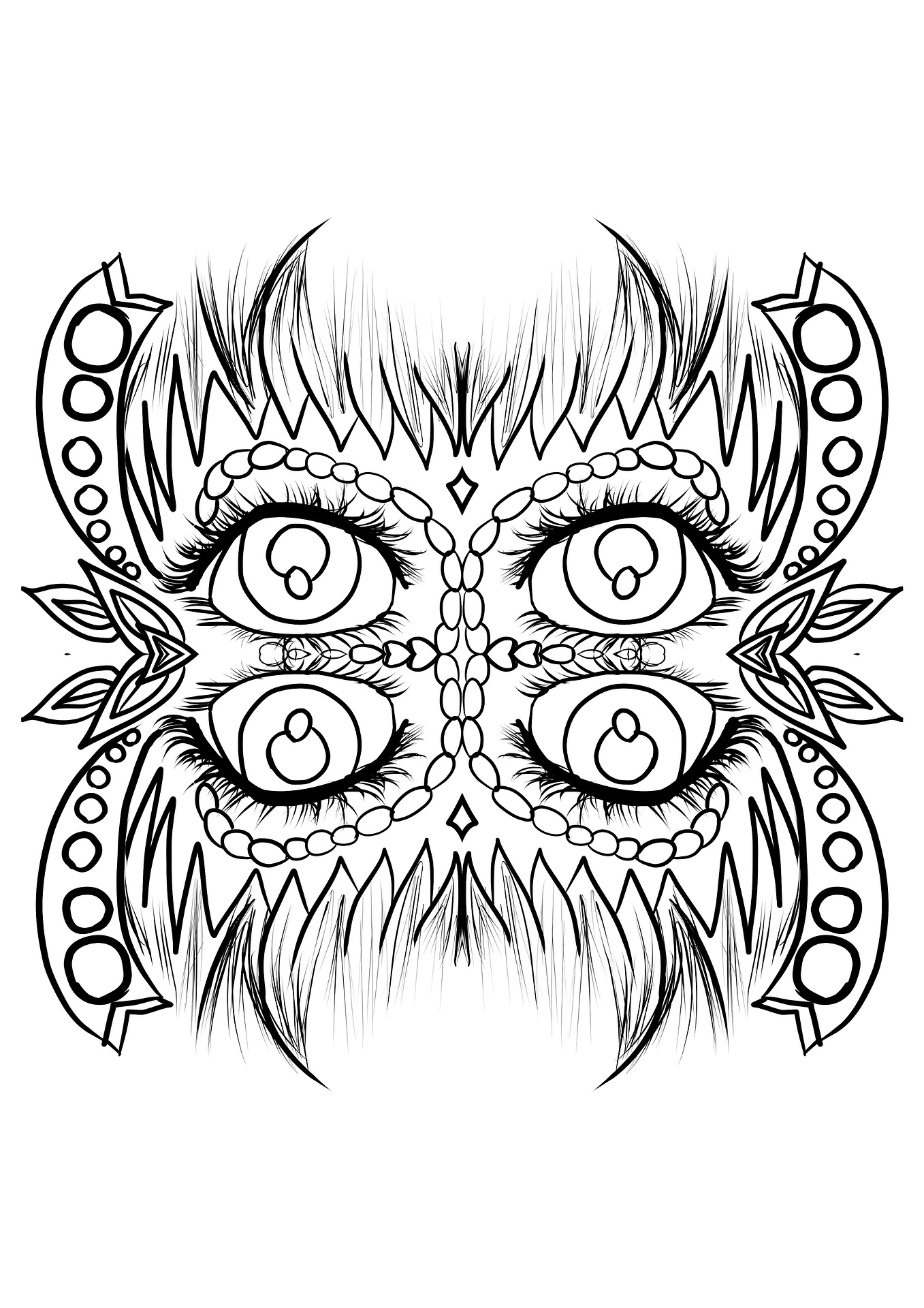 Mandala oczy