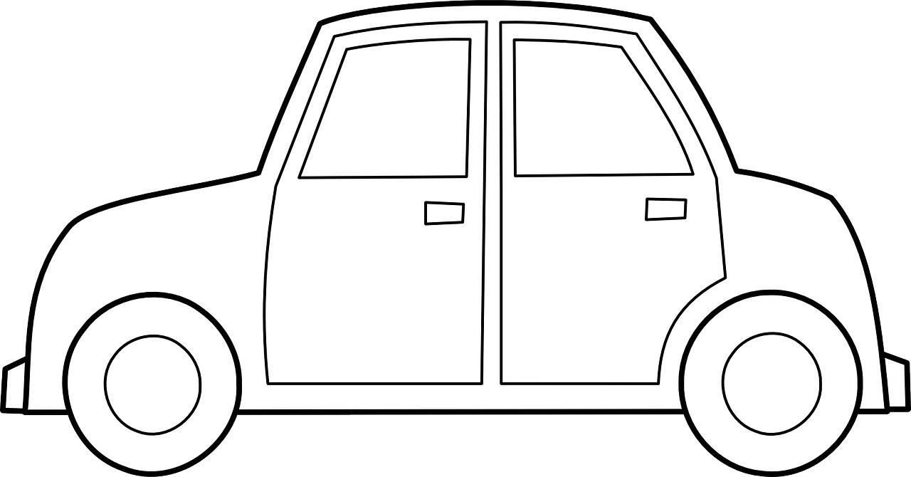 Małe auto szablon