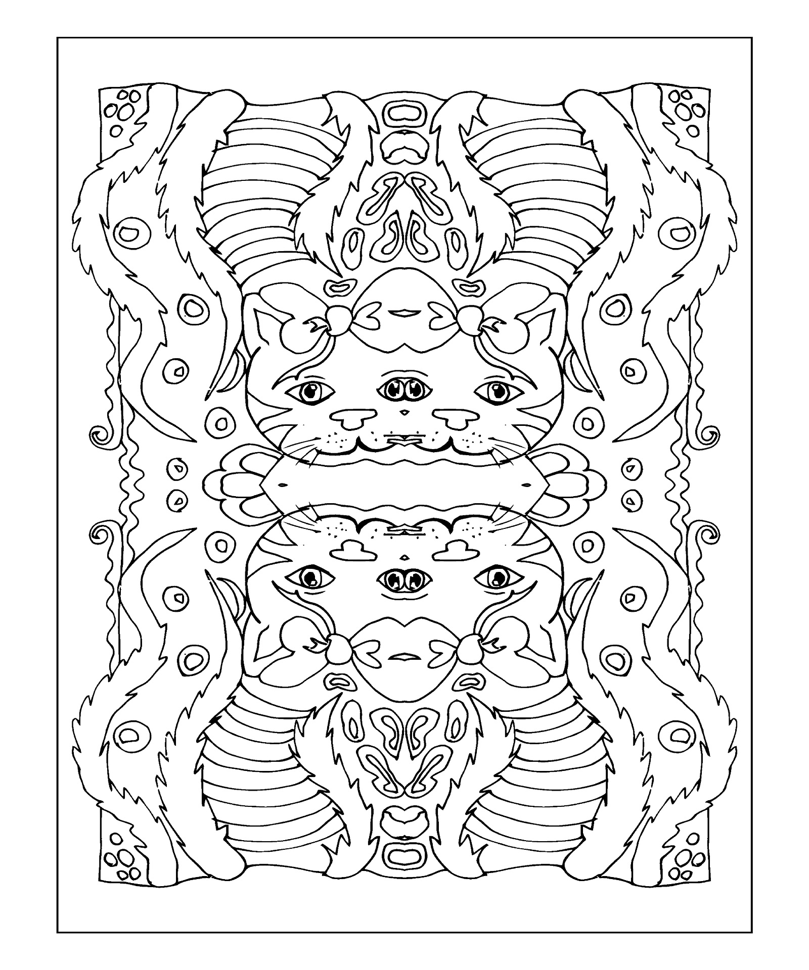 Mandala dwa koty