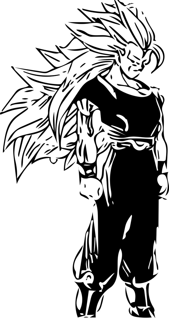 Anime skupiony wojownik