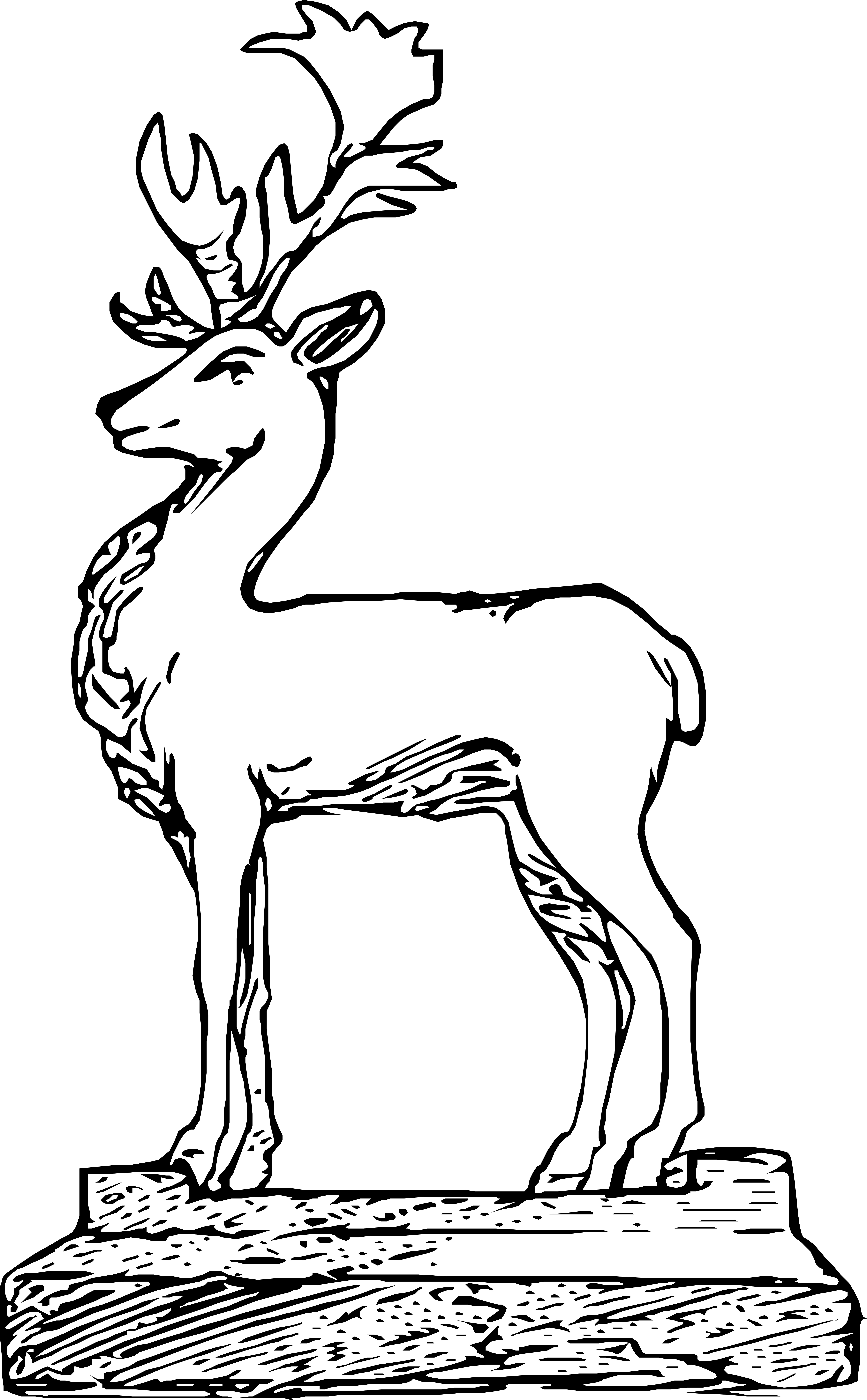 Sylwetka renifera