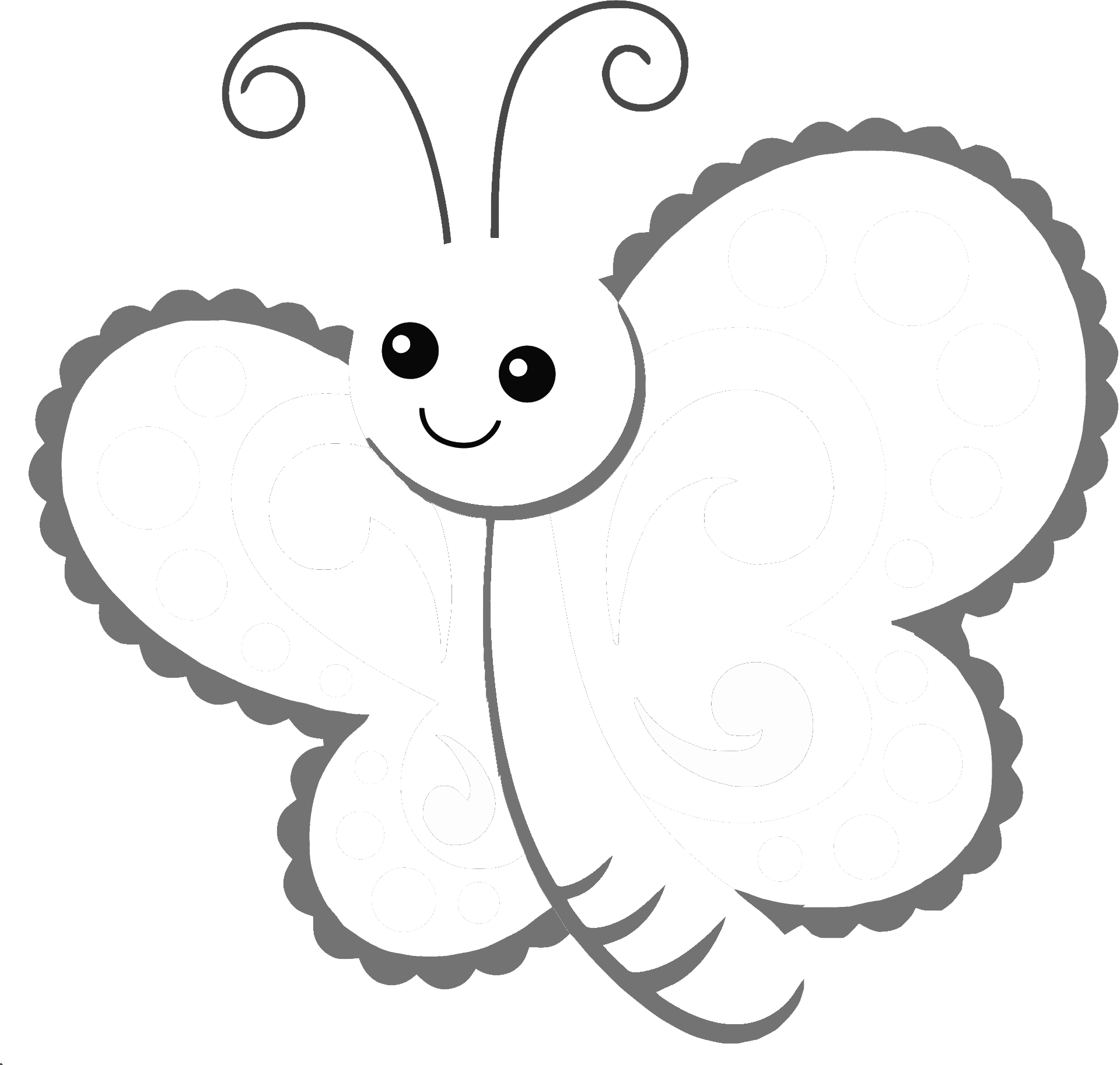 Uśmiechnięty motyl