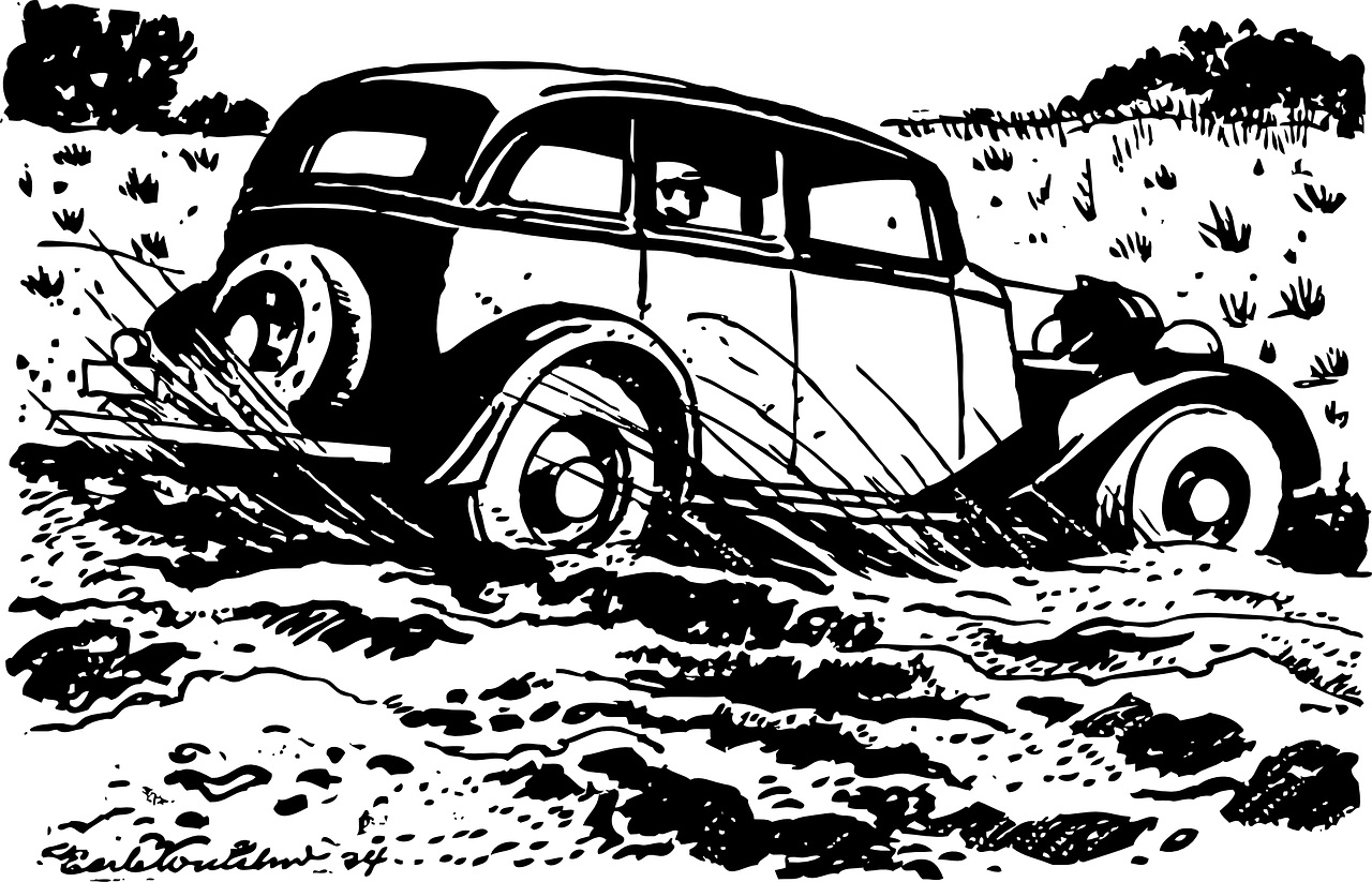 Auto w wodzie