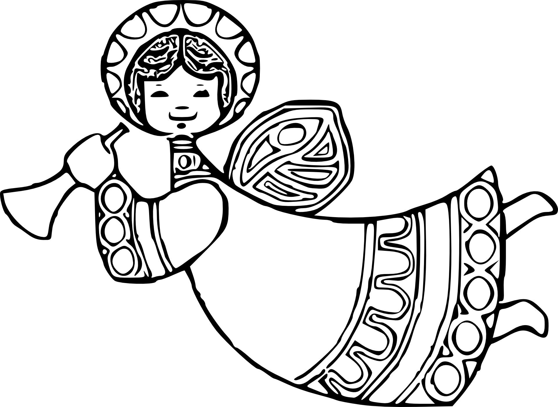 Uśmiechnięty aniołek