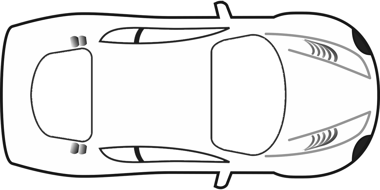 Auto sportowe z góry