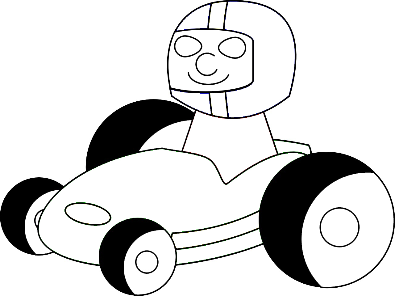 Gokart z kierowcą
