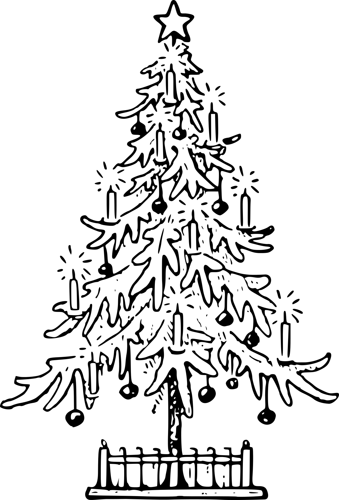 Choinka ze świecami