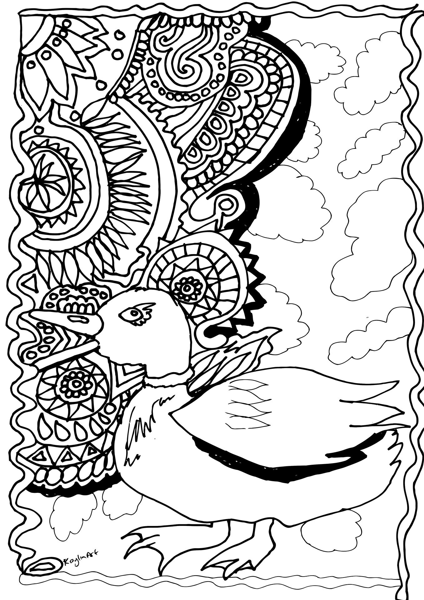 Mandala kaczka